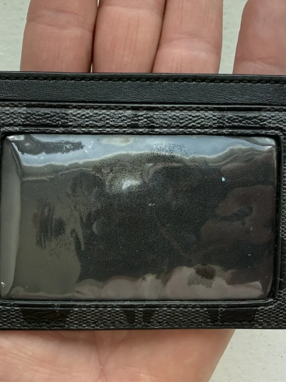 COACH Signature Flat Card Case
